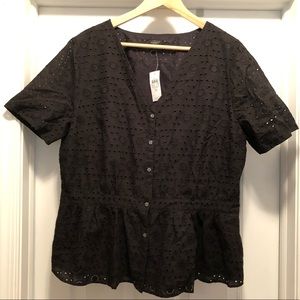 Ann Taylor Eyelet Lace Blouse